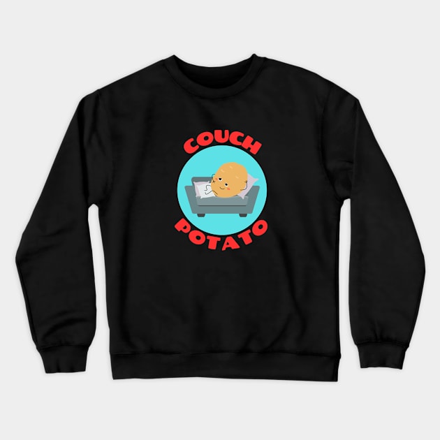 Couch Potato | Procrastinator Pun Crewneck Sweatshirt by Allthingspunny